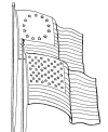 American flag coloring pages