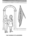 US flag to print and color