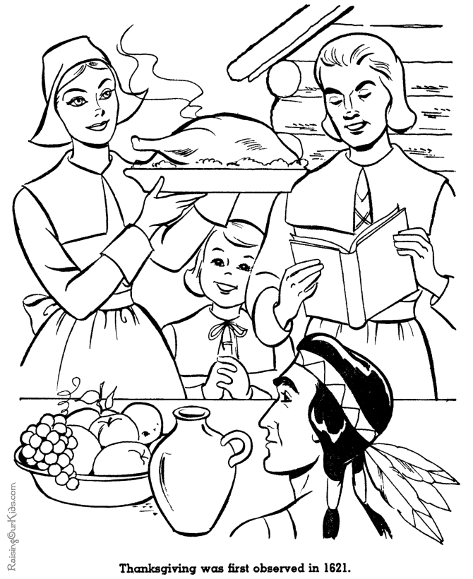 Pilgrims - the first Thanksgiving