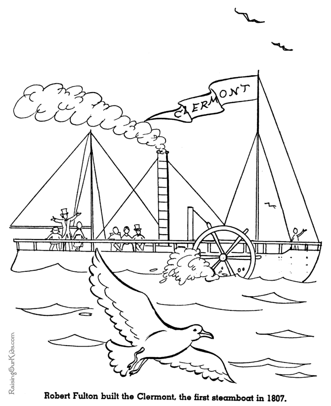 Robert Fulton steamboat early history for kids
