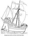 Nina, Pinta, Santa Maria coloring page