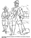Pilgrims Mayflower coloring page