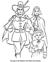History of Pilgrims to color