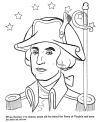 George Washington coloring page
