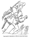 Sam Houston coloring page