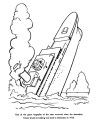 Titantic history coloring page