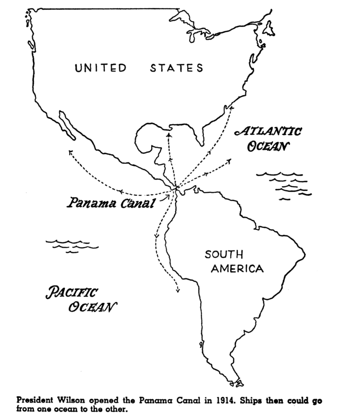 Panama Canal opened