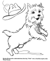 Roosevelt dog Fala coloring page