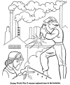 Pearl Harbor military coloring page
