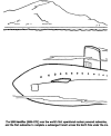 Submarine coloring page