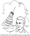 John Glenn picture to color