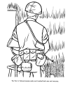 military coloring page