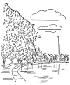 Washington Monument coloring pages