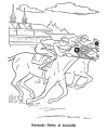 The Kentucky Derby coloring page