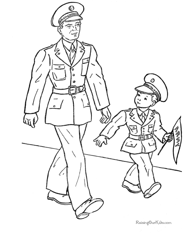 Patriotic Memorial Day coloring pages