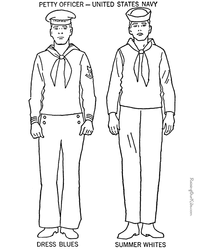 Military coloring pages to print