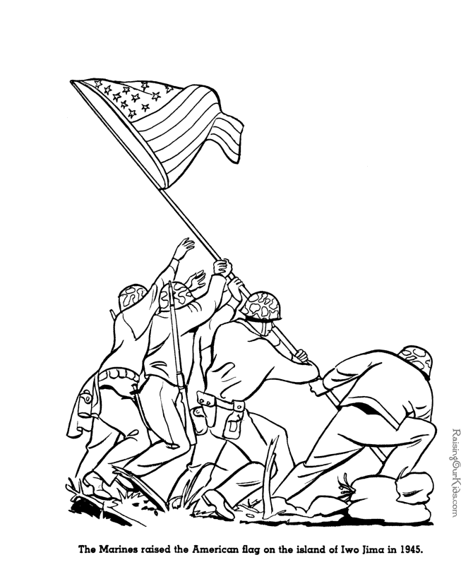 American Patriotic Symbols to print and color