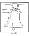 Liberty Bell coloring page