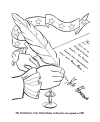 Coloring page of the Constitution