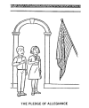Patriotic kids coloring sheets
