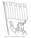 Patriotic page to color