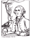 Biography and coloring picture