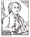 Biography and coloring picture