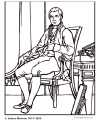 Biography and coloring picture
