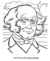 Martin Van Buren coloring pages