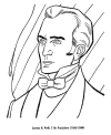 James K. Polk coloring pages