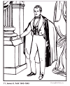 Biography and coloring picture