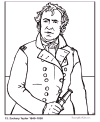 Biography and coloring picture