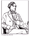 Biography and coloring picture