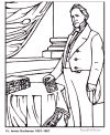 Biography and coloring picture