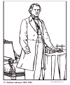 Biography and coloring picture