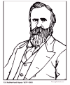 Biography and coloring picture