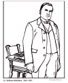 Biography and coloring picture