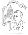 Franklin Roosevelt coloring pages
