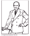 Biography and coloring picture