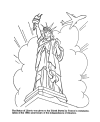 Statue of Liberty coloring page