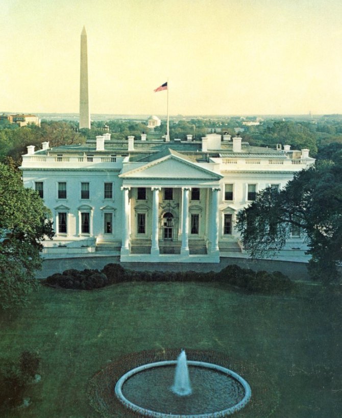 The White House coloring page
